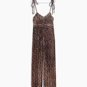 NWT Madewell Floral Velvet Jumpsuit Size 12